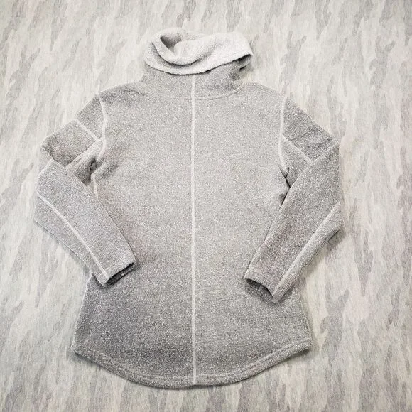 Smartwool‎ Sweater Womens XS Gray Hudson Trail Fleece Pullover Silk Wool Blend - Picture 7 of 10